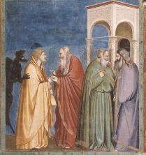 scrovegni - [28] - judas receiving payment for his betrayal.jpg